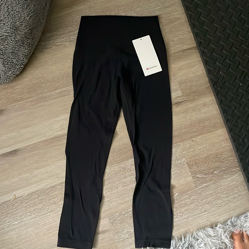 brand new black lululemon align leggings only tired on